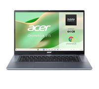 Acer Chromebook 315 CB315-8H - Ordenador Portátil 15,6" FullHD (MediaTek Kompanio 540, 4GB RAM, e-MMC 64, ChromeOS) Plata, QWERTY + 3 meses de Google AI Pro con Gemini Pro y 5TB de almacenamiento