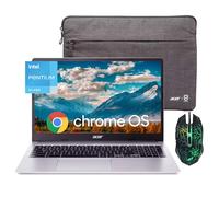 acer Chromebook 315 Laptop con visualización HD de 15.6 Pulgadas para Estudiantes y Negocios, Intel Pentium N6000 (hasta 3.3 GHz), 4 GB de RAM, 128 GB eMMC, gráficos Intel UHD, Larga duración de la