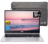 acer Chromebook 315 Laptop FHD de 15.6 pulgadas para estudiantes, procesador Intel Celeron N4500, 4 GB de RAM, eMMC de 64 GB + tarjeta SD de 128 GB, WiFi 6, hasta 10 horas de duración de la batería,