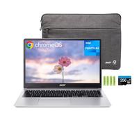 acer Chromebook 315 Laptop HD de 15.6 pulgadas para el hogar y estudiantes, Intel Pentium N6000, 4 GB de RAM, 384 GB de almacenamiento (eMMC de 128 GB + tarjeta SD de 256 GB), Wi-Fi 6, teclado