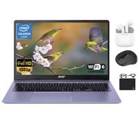 Acer Chromebook Flagship - Luz para computadora portátil, visualización FHD de 15.6 pulgadas, DualCore Intel Celeron N4500, 4 GB de RAM, 128 GB de almacenamiento (64 GB eMMC+tarjeta de 64 GB), Wi-Fi