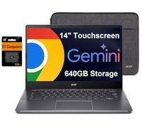 Acer Chromebook Plus 514 Laptop con Google AI (pantalla táctil FHD de 14 pulgadas, Intel 8-Core i3-N305, 8 GB de RAM, 640 GB de almacenamiento, almacenamiento en la nube de 2 TB) para negocios