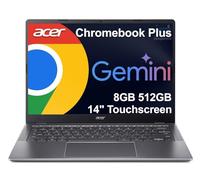 Acer Chromebook Plus 514 Laptop con Google AI (pantalla táctil FHD de 14 pulgadas, Intel 8-Core i3-N305, 8 GB de RAM, 640 GB de almacenamiento, almacenamiento en la nube de 2 TB) para negocios
