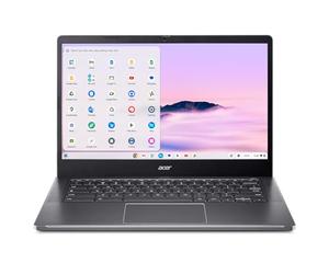 acer Chromebook Plus 514 Laptop con Google AI - visualización táctil IPS Full HD de 14 Pulgadas 1920 x 1080 | Intel Core i3-N305 | 8GB LPDDR5 | SSD de 128GB | Wi-Fi 6E | Cámara FHD | Cromado OS |
