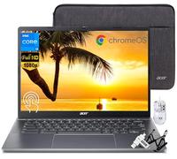 acer Chromebook Plus 514 Laptop con pantalla táctil, Intel 8-Core i3-N305, 8GB LPDDR5, 2 TB SSD, 32GB USB C Flash Drive, pantalla táctil FHD IPS de 14 pulgadas, Wi-Fi 6E, cámara web FHD 1080P, Chrome