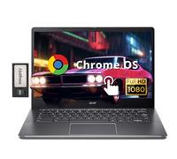 acer Chromebook Plus - Laptop con pantalla táctil FHD de 14 pulgadas, procesador Intel i3-N305, 8 GB LPDDR5 RAM, 672 GB de almacenamiento (SSD de 512 GB + juego de estación de acoplamiento de 160 GB