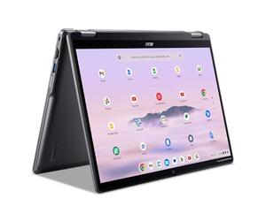 Acer Chromebook Plus Spin 514 Laptop con Google AI - Pantalla táctil IPS WUXGA 1920x1200 de 14 pulgadas | Procesador Intel Core 3 100U | 8GB LPDDR5X | 128GB UFS | WiFi 6E | Cámara web FHD | Chrome OS