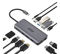 Acer Docking Station 12 en 1 USB-C a USB/HDMI/DP/RJ45 Plata