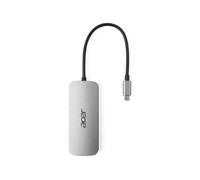 Acer Docking Station Dongle USB-C 7 en 1 PD 100W 1x Tipo-C, 1x HDMI 4K60, 3x USB3.2, 1x SD/TF Plata