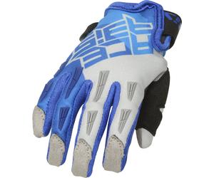 Acer E MX X-K Guantes de moto para niños, gris-azul, tamaño M