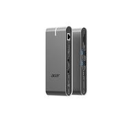 Acer Estación de Acoplamiento 15 en 1 | USB 3.2 Gen 1, Tipo C | 100 W | Plata