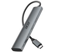 acer Hub USB C 10Gbps, divisor multipuerto USB C 3.2 ultra compacto de aluminio, 4 USB C 3.2 adaptadores para iPhone serie 15/16, iPad Pro/Air, iMac, Chromebook, Galaxy S24/23, etc.