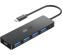 acer Hub USB C 3.0, Adaptador USB Ultra Delgado de 4 Puertos, Divisor USB multipuerto con Alimentación Tipo C 5V3A, Extensor USB Compatible con Laptop Acer y PC, 20cm