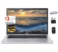 Acer Laptop Aspire 1 Slim 2024, pantalla Full HD de 15.6 pulgadas, 16 GB de RAM, SSD de 512 GB, Intel Celeron N4500 de doble núcleo, gráficos UHD, RJ45, WiFi, cámara web, Microsoft 365 de 1 año,