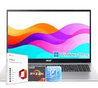 Acer Laptop Aspire 3 Premium | CPU AMD Ryzen 7 7730U | Pantalla FHD de 15.6 pulgadas | Teclado retroiluminado | 64 GB de RAM | SSD de 2 TB | Win 11 Pro | Plata pura | Escuela, negocios y productividad