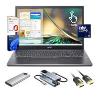 acer Laptop Aspire 5, computadora portátil con pantalla táctil FHD IPS de 15.6 pulgadas para estudiantes y negocios, Intel Core i5-13420H, 8GB LPDDR5 RAM, 1TB SSD, cámara web, Wi-Fi 6, HDMI, con