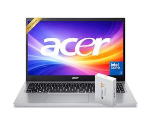 acer Laptop Aspire Go 15 | Intel Core 3 N355 de última generación (hasta 3.9 GHz) | Pantalla BluelightShield FHD de 15.6 pulgadas | RAM DDR5 de 16 GB | SSD de 256 GB | Llave de copiloto | HDMI