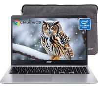 acer Laptop Chromebook 315, 15.6 pulgadas, pantalla HD Chomebook, Intel Celeron N4020, 4 GB de RAM, 64 GB eMMC, Wi-Fi, Chrome OS, soporte para mouse y auriculares, para estudiantes universitarios y