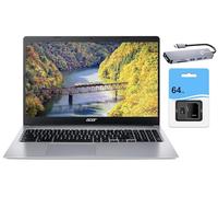 acer Laptop Chromebook 315 (2023), pantalla HD de 15.6 pulgadas, Intel Celeron N4020 (hasta 2.8 GHz), 4 GB de RAM, 128 GB de almacenamiento (64 GB eMMC + 64 GB SD), cámara web, WiFi, batería de más de