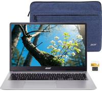 acer Laptop Chromebook 315, laptop HD de 15.6 pulgadas, Intel Pentium N6000, 4 núcleos, 4 GB LPDDR4X, 128 GB eMMC, cámara web, WiFi 6, Chrome OS, funda protectora, plata, tarjeta micro SD TWE de 64 GB