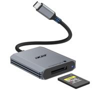 Acer Lector de Tarjeta CFexpress Tipo A 10 Gbps, USB-C a CFA 1250 MB/s | Card Reader USB 3.2 Gen 2 hasta 2 TB para Vídeo 8K y Fotos RAW, Compatible con Portátil, PC, Tabletas, iPhone, MacBook e iPad