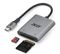 acer Lector de Tarjetas SD/Micro SD, Adaptador USB C de Lector Tarjetas, SD Card Reader Portátil Compatible con SD/Micro SD/SDHC/SDXC/MMC para iPhone 15/16 Pro MAX, MacBook, Surface Pro