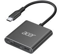 Acer Lector de Tarjetas SD, UHS-II USB C 4.0 Adaptador de Tarjetas Micro SD Hecho de Aluminio, Card Reader Compatible con iPhone Serie 15/16, Galaxy S24 Ultra, MacBook Pro, Surface Pro, Negro