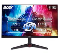 Acer Monitor para Juegos Nitro de 27” 4K UHD 3840 x 2160 IPS | AMD FreeSync | Frecuencia de actualización de hasta 72 Hz con DFR a FHD 144 Hz | hasta 0,5 ms | 1 Puerto DisplayPort 1.4 y 2 Puertos
