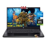 ACER Nitro 5 - Laptop para juegos de 15.6 pulgadas FHD IPS 144Hz 12ª generación Intel 12-Core i5-12500H (Beat i7-11800H) 64GB RAM 2TB SSD GeForce RTX 3050 4GB USB-C Win11 + cable HDMI, negro