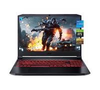 Acer Nitro 5, pantalla FHD IPS de 15.6 pulgadas de 144 Hz, Intel Core i5-11400H de 11ª generación, NVIDIA GeForce RTX 3050Ti, DDR4 de 16 GB, SSD PCIe de 512 GB, USB-C, HDMI, RJ45, WiFi 6, teclado