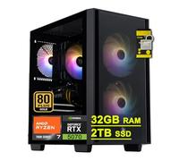 acer Nitro 60 - Computadora de escritorio para juegos AMD Octa-core Ryzen 7 7700 (>i9-13900H) 32GB DDR5 2TB SSD GeForce RTX 5070 12GB GDDR7 DLSS4 (hasta 988 tapas AI) 850W 80+ Gold PSU USB-C