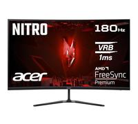 Acer Nitro ED320QR S3, Monitor Gaming Curvo 32" Full HD LED 180 Hz (81,3 cm, 1920x1080, 16:9, 250 Nits, Tiempo de Respuesta 1ms (VRB), FreeSync Premium, HDMI 2.0/DP 1.4) Monitor PC, Color Negro