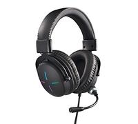 Acer Nitro Gaming Headset II: Controladores de 50 mm | Micrófono retráctil omnidireccional con cancelación de Ruido con Controles en Cable | Diseño sobre la Oreja con Luces RGB