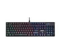 Acer Nitro Gen 2 Teclado para Juegos con Cable - Teclado Iluminado RGB | 100% antighosting (N-Key Rollover) | Eje mecánico | Teclas de Arco ergonómicas | Teclas Multimedia integradas