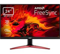 Acer Nitro KG241YA - Monitor Gaming de 24" Full HD 75 Hz (1920x1080, 16:9, 250 Nits, Tiempo de Respuesta 1 ms VRB, AMD FreeSync, ZeroFrame, HDMI, VGA), Monitor PC Color Negro