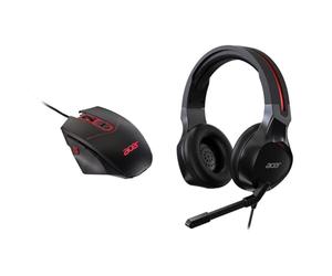 Acer Nitro Lite Gaming Combo Set | Nitro Gaming Mouse X Gaming Headset Black Red