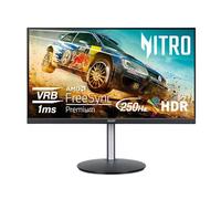 Acer Nitro - Monitor para Juegos de PC Full HD de 24.5 Pulgadas 1920 x 1080 | AMD FreeSync Premium | Actualización de hasta 250 Hz | 1 ms (VRB) | ZeroFrame | ErgoStand | 1 Puerto de Pantalla 1.2 y 2