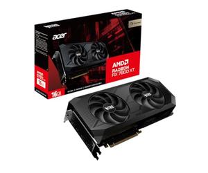 Acer Nitro - Tarjeta gráfica AMD Radeon RX 7800 XT Overclocking | 16 GB GDDR6 256 bits 19.5 Gbps | Ventiladores dobles Nitro FrostBlade Ringed | TPD 281W | 1 x HDMI 2.1 y 3 x DisplayPort 2.1