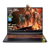 acer Nitro V 16 AI Gaming Laptop 16 pulgadas WUXGA IPS 180Hz AMD 6-core Ryzen 5 240 32GB DDR5 1TB SSD GeForce RTX 5050 (hasta 421 tapas AI) retroiluminado Wi-Fi6E Type-C Win11Pro con hub ICP