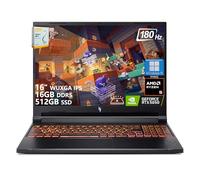 acer Nitro V 16 AI Gaming Laptop | 16 pulgadas WUXGA IPS 180Hz | AMD Hexa-Core Ryzen 5 240 | 16GB DDR5 512GB SSD | GeForce RTX 5050 8GB DLSS4 (hasta 440 tapas AI) | Teclado retroiluminado Win11 Pro
