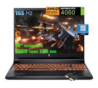 acer Nitro V 16 Gaming Laptop | 16 pulgadas WUXGA IPS 165Hz | AMD Zen 4 8-Core Ryzen 7 8845HS (>i7-12700H) | 32GB DDR5 1TB SSD | GeForce RTX 4060 8GB | Win11Pro retroiluminado con accesorio DLCA