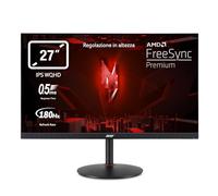 Acer Nitro XV1 XV271U M3 - Monitor Gaming 27" WQHD IPS 180 Hz (68,6 cm, 2560x1440, 16:9, 250 Nits, Tiempo de Respuesta 1ms VRB, AMD FreeSync Premium, HDMI 2.0/DP 1.2) Monitor PC Gaming, Color Negro