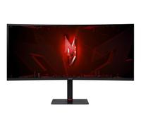Acer Nitro XV345CURXbmiipphx - Gaming Monitor 34 Zoll (86 cm Bildschirm) QHD, 165Hz DP/Type-C, 100Hz HDMI, 1ms (GTG), HDMI 2.0, DP 1.4, Curved, h?henverstellbar, FreeSync Premium, Schwarz [Energiekla