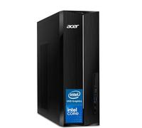 acer - Ordenador de sobremesa Aspire Business 2025, procesador Intel de doble núcleo, diseño ultra silencioso, DVD-RW, lector de tarjetas SD, monitor dual 4K, teclado y ratón, Windows 11 (procesador