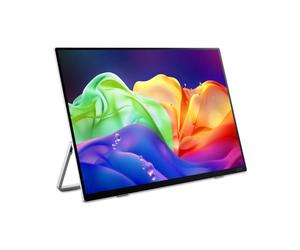 Acer PE0, PE160WUT, Monitor OLED táctil portátil 16 pulgadas, WQXG 2880 x 1800, 120 Hz, Type-C, HDMI, Plata