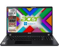 acer Portátil Travelmate Intel i3 10th, RAM de 24 GB, SSHD M.2 Pci 1512 GB, pantalla 15.6 Full HD, USB, wi-fi, hdmi, teclado retroiluminado, bt, Win 11 Pro, Libre Office, listo para usar, Gar. Ita