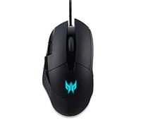Acer Predator Cestus 315 - Ratón para videojuegos (hasta 6500 DPI), 8 botones incluyendo Burst Fire - Ajuste de cambio de 4 niveles DPI con 4 colores LED, sensor Pixart 3325, color negro