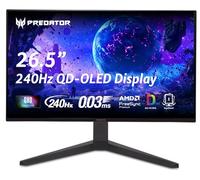 Acer Predator Gaming Monitor | 26,5 Pulgadas WQHD 2560 x 1440 OLED | AMD FreeSync Premium | 240Hz | 0,03ms | inclinación, Ajuste de Altura, Giratorio y Giratorio | DCI-P3 99% | 2 x DP 1.4 y 2 x HDMI