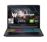 Acer Predator Helios 300 Gaming Laptop, Intel i7-10750H, NVIDIA GeForce RTX 2070 Max-Q 8GB, 15.6" FHD 240Hz 3ms Pantalla IPS, 16GB DDR4 de doble canal, 512GB NVMe SSD, WiFi 6, teclado RGB,