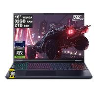 acer Predator Helios Neo 16 AI Gaming Laptop 16 pulgadas 2560x1600 IPS 240Hz (100% DCI-P3 500nits) Intel 24-core Ultra 9 275HX 32GB RAM 2TB SSD GeForce RTX 5070 Ti (hasta 992 tapas AI) Win111 Hub ICP